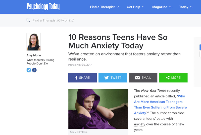 10 Reasons Teens Have Anxiety Article